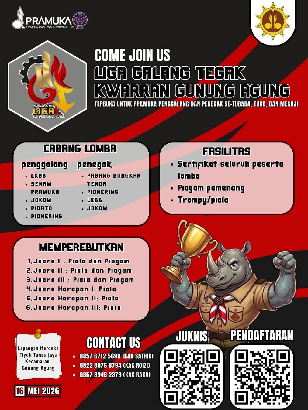 LIGA GALANG TEGAK KWARRAN GUNUNG AGUNG - Poster 2