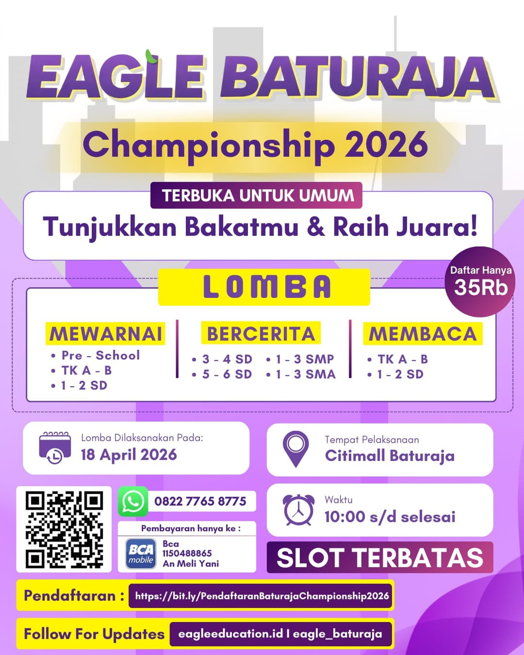 EAGLE BATURAJA CHAMPIONSHIP 2026 - Poster 2