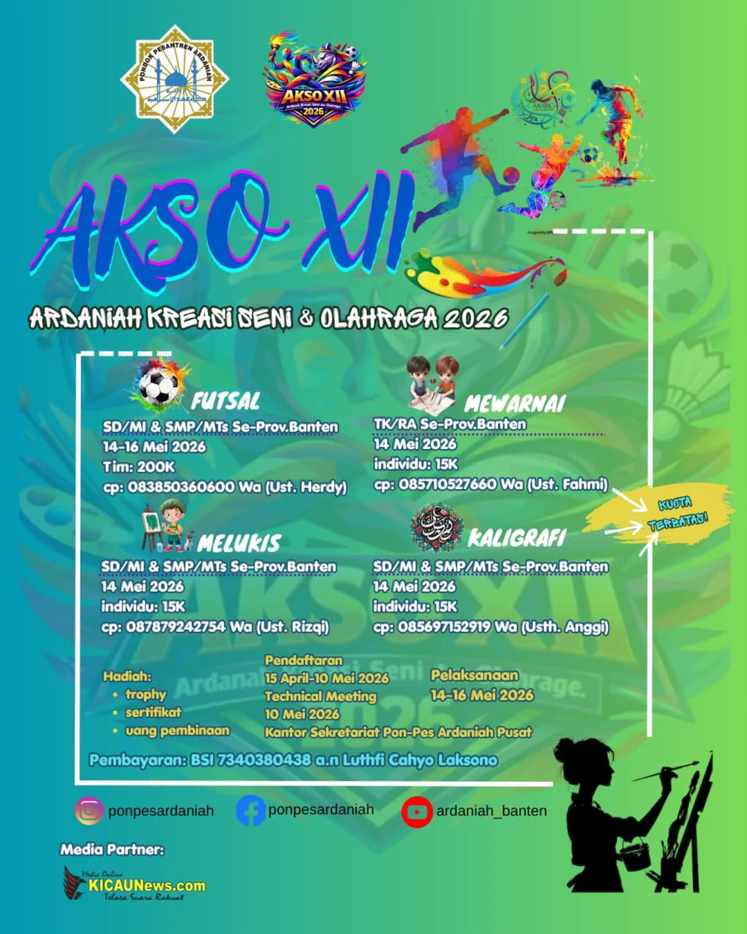 AKSO XII (Ardaniah Kreasi Seni dan Olahraga 2026) - Poster 2