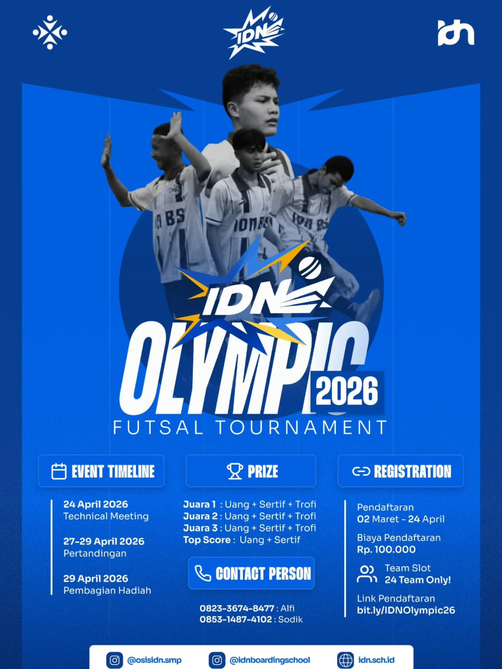 IDN OLYMPIC VOL. 3 - FUTSAL COMPETITION - Poster 2