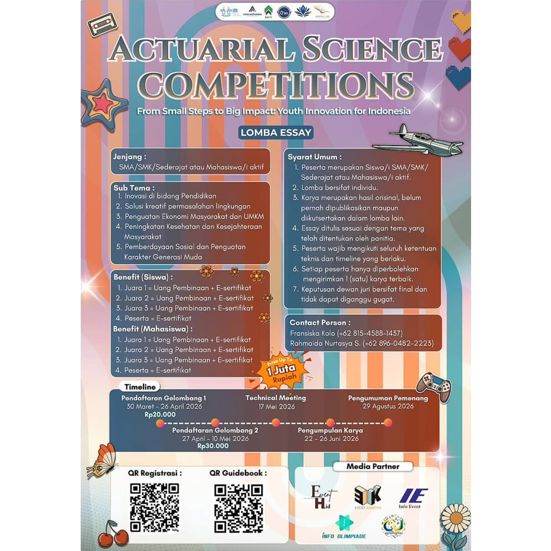 Actuarial Science Competition 2026: Essay Competition - Poster 2