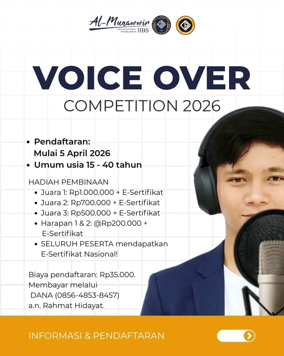 Voice Over Competition 2026 - Poster 2