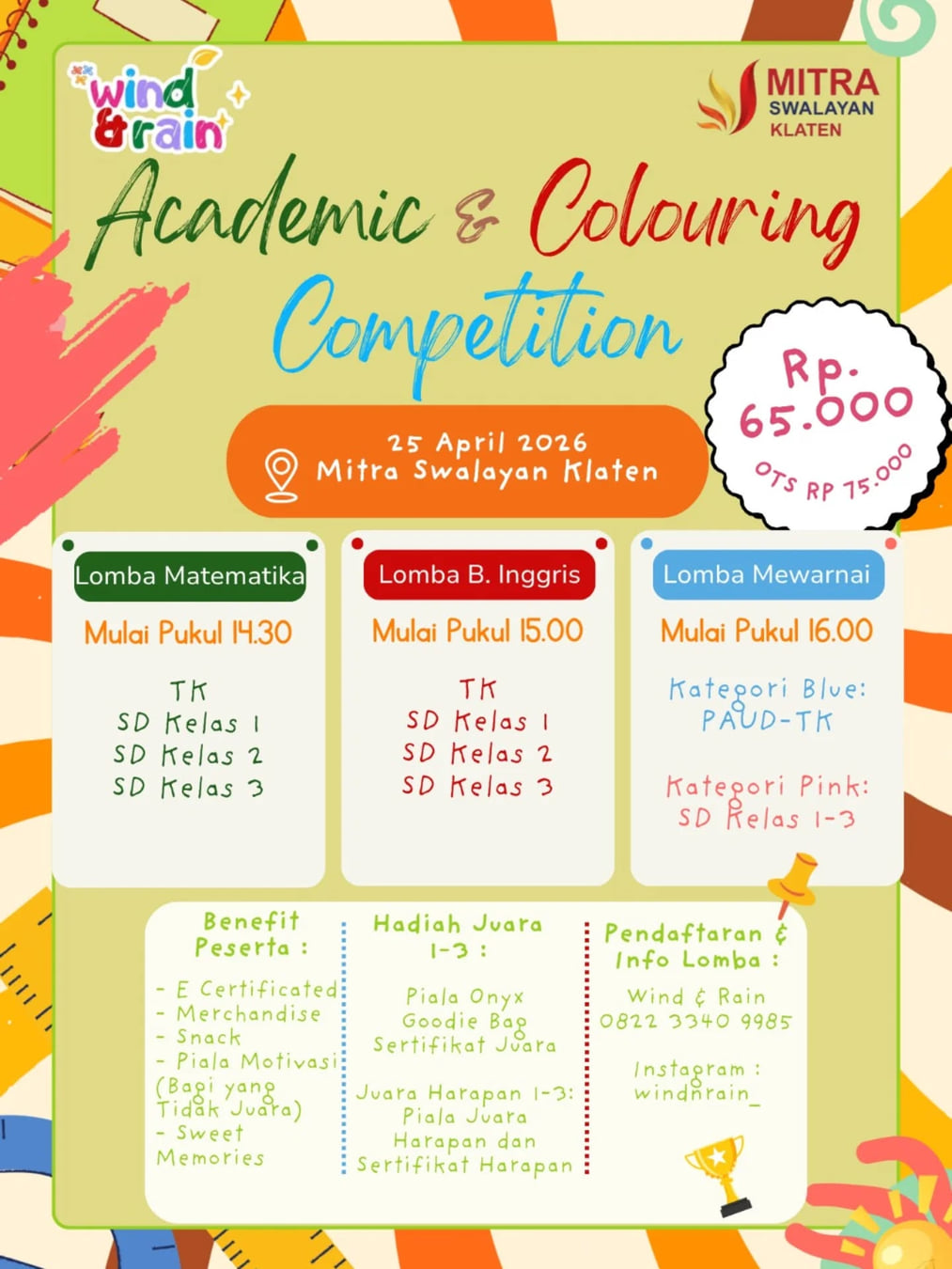 Academic & Colouring Competition - Poster 2