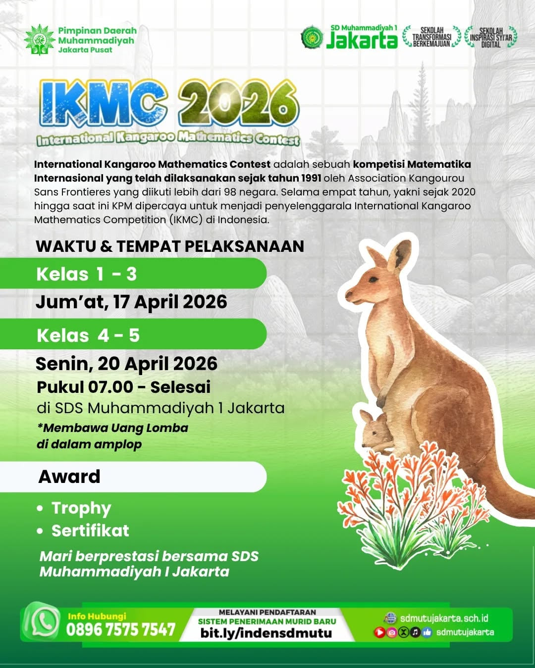 International Kangaroo Mathematics Contest (IKMC) 2026 - Poster 2