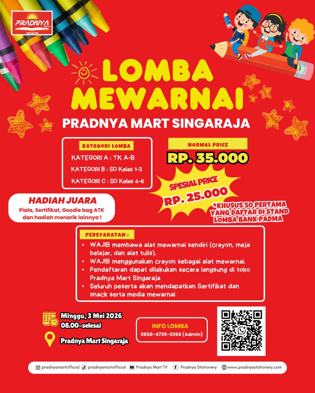 Lomba Mewarnai Pradnya Mart Singaraja - Poster 2