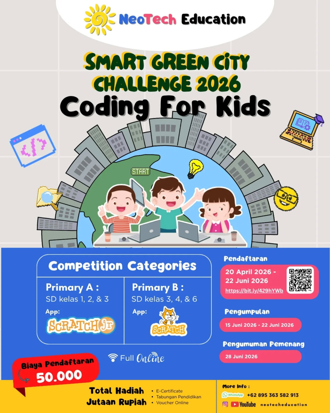 SMART GREEN CITY CHALLENGE 2026 Coding For Kids - Poster 2