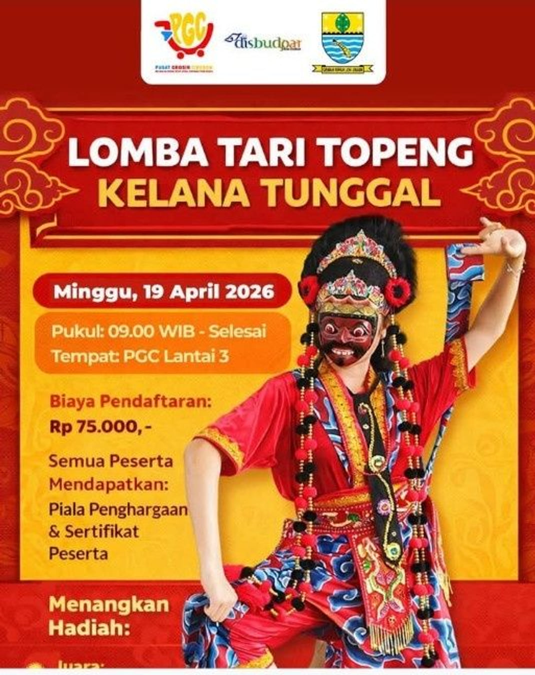 Lomba Tari Topeng Kelana Tunggal - Poster 2