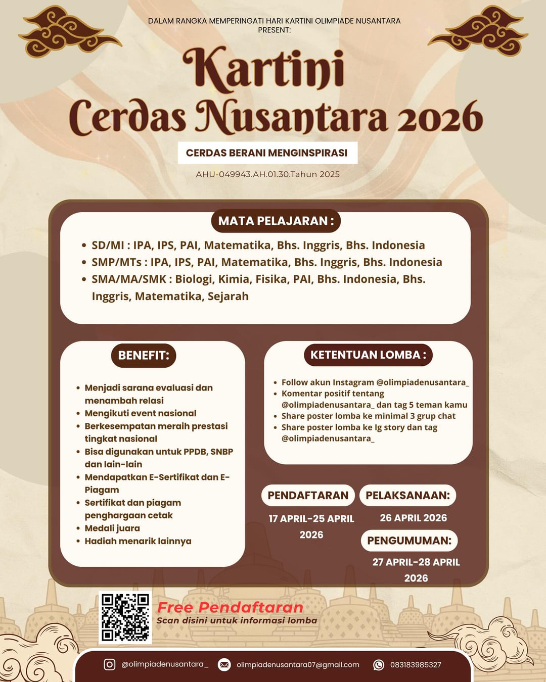 KARTINI CERDAS NUSANTARA 2026 - Poster 2