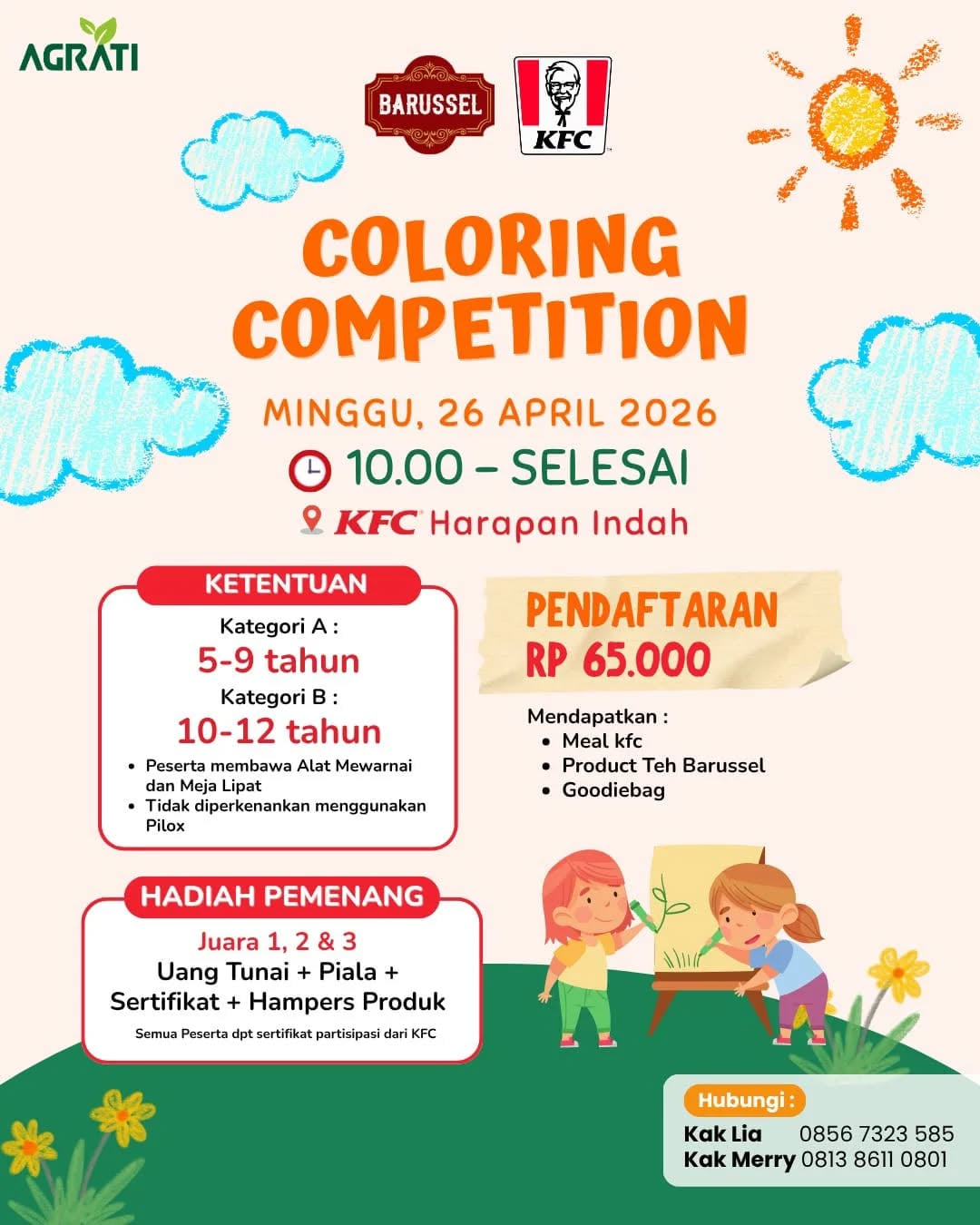 Coloring Competition Barussel X KFC Harapan Indah - Poster 2