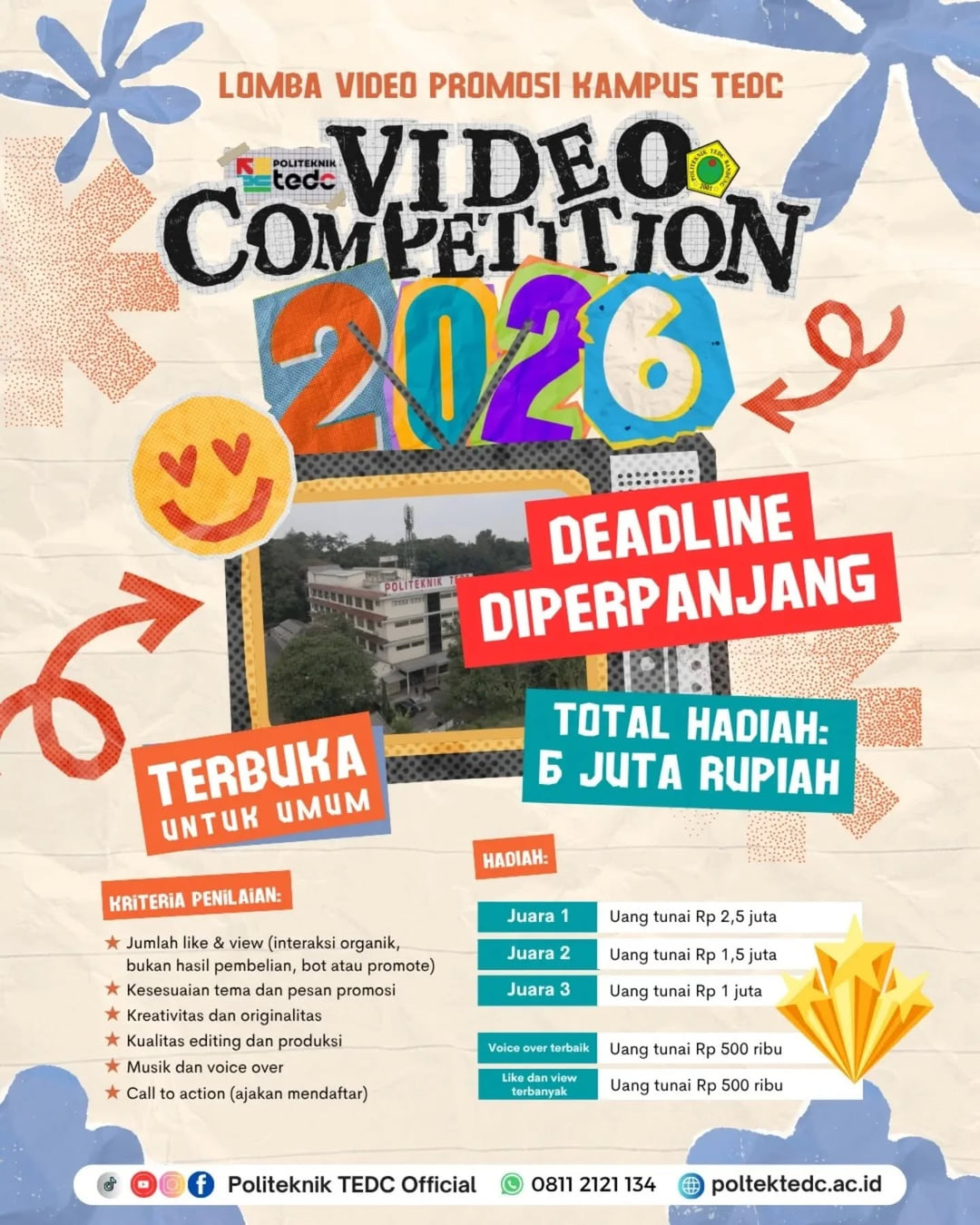 Politeknik TEDC Video Competition 2026 - Poster 2