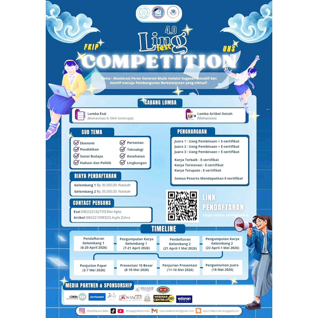 LINGFEST 4.0 COMPETITION 2026 - Poster 2