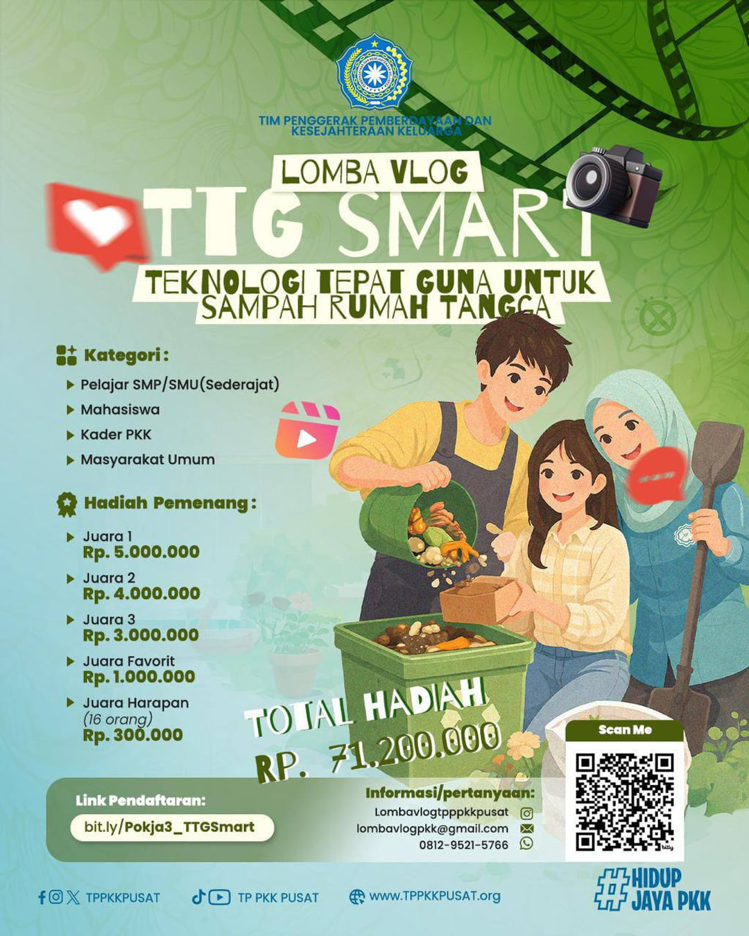 Lomba Vlog TTG Smart (Teknologi Tepat Guna Untuk Sampah Rumah Tangga) - Poster 2