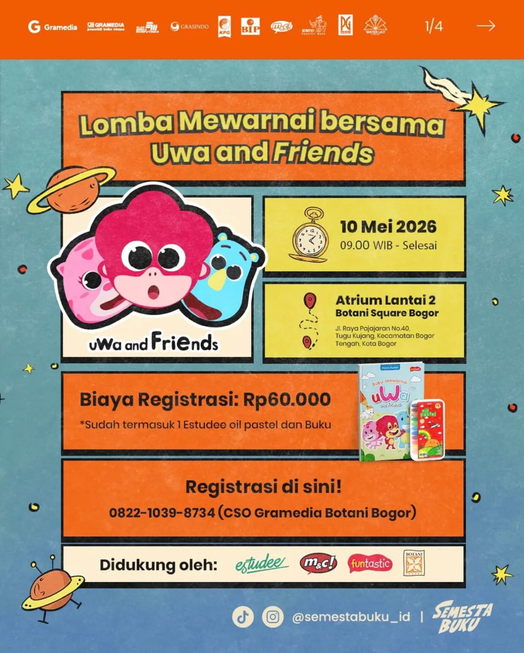 Lomba Mewarnai bersama Uwa and Friends - Poster 2