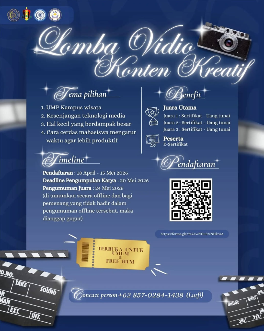 Lomba Vidio Konten Kreatif - Poster 2