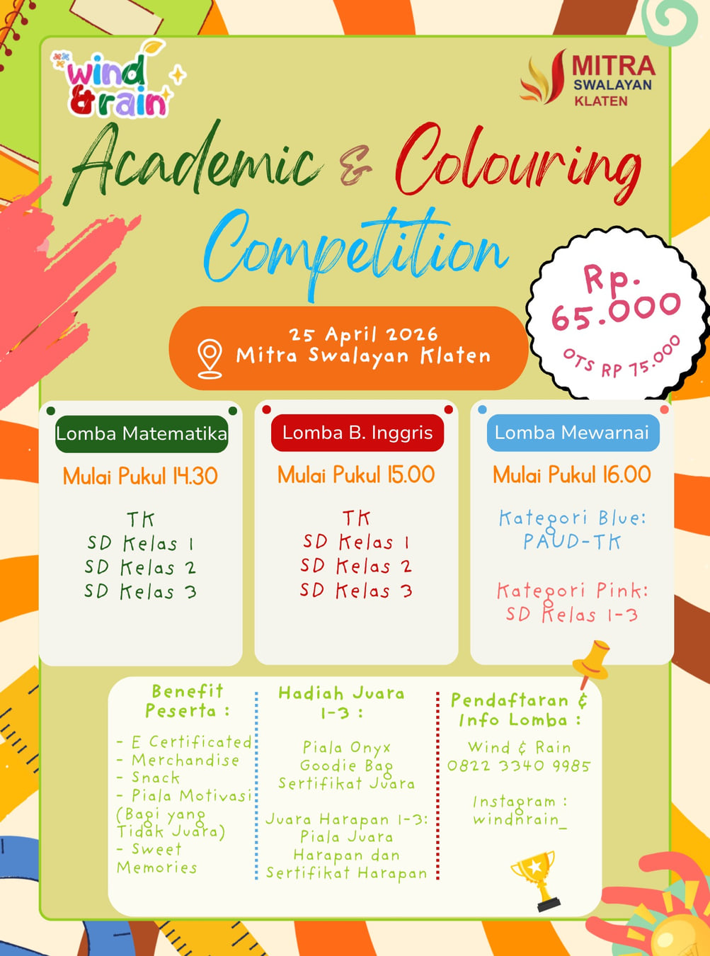 Academic & Colouring Competition - Poster 2