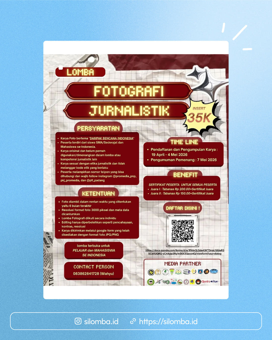 LOMBA FOTOGRAFI JURNALISTIK 2026 - Poster 1