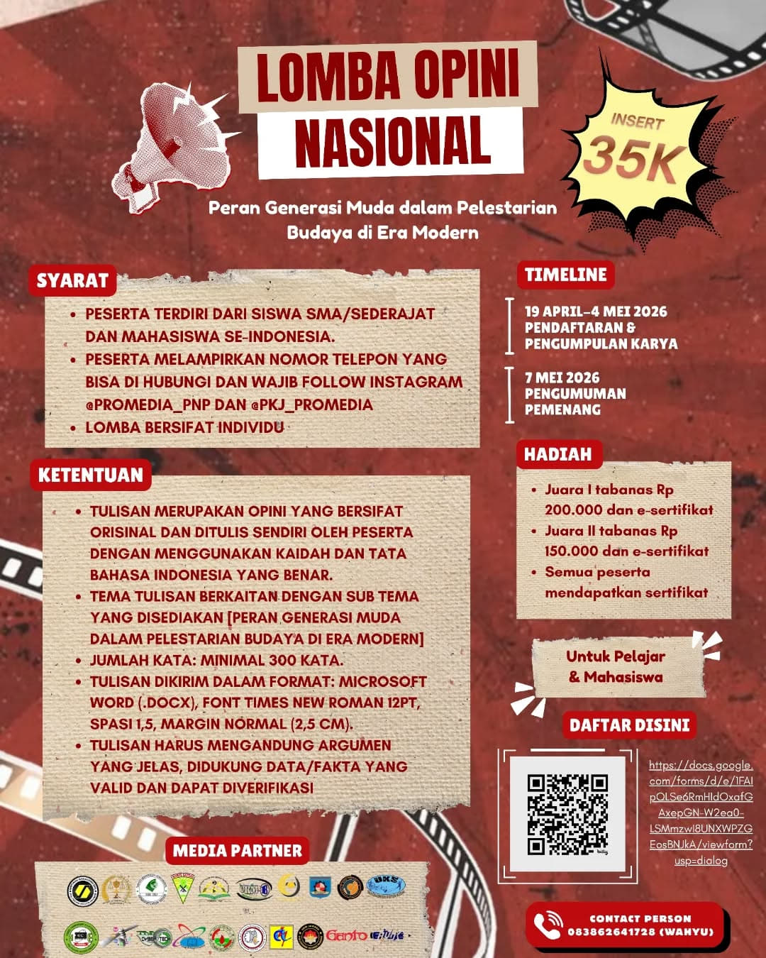 LOMBA OPINI NASIONAL 2026 - Poster 2