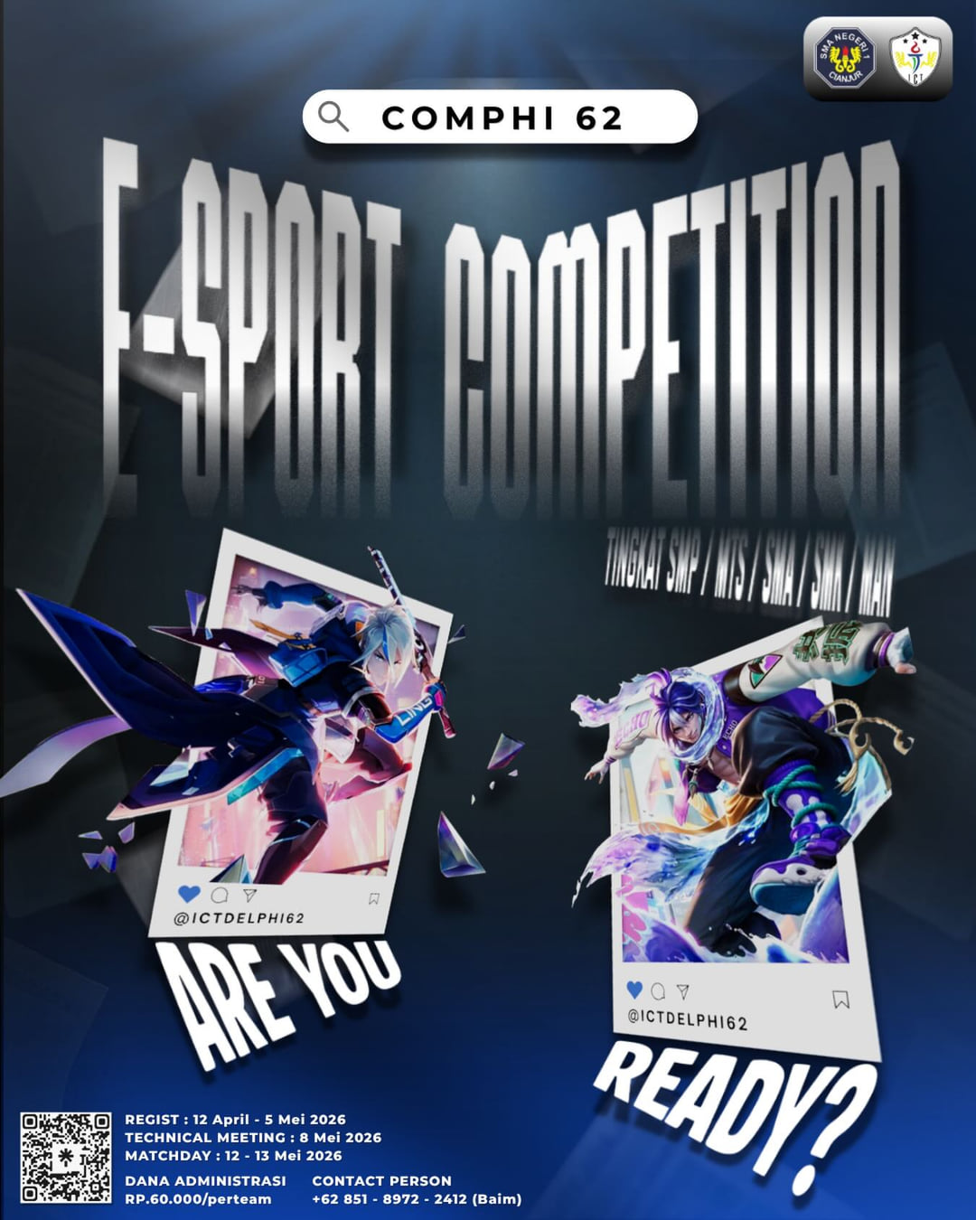 Comphi 62 E-Sport MLBB Competition - Poster 2