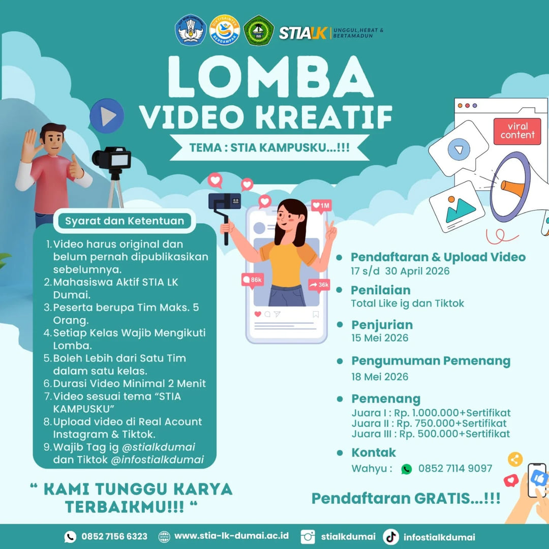 Lomba Video Kreatif STIA LK Dumai - Poster 2