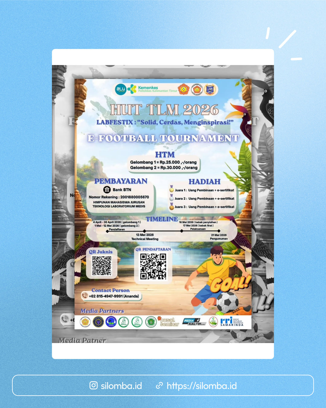 E-FOOTBALL TOURNAMENT HUT TLM 2026 - Poster 1