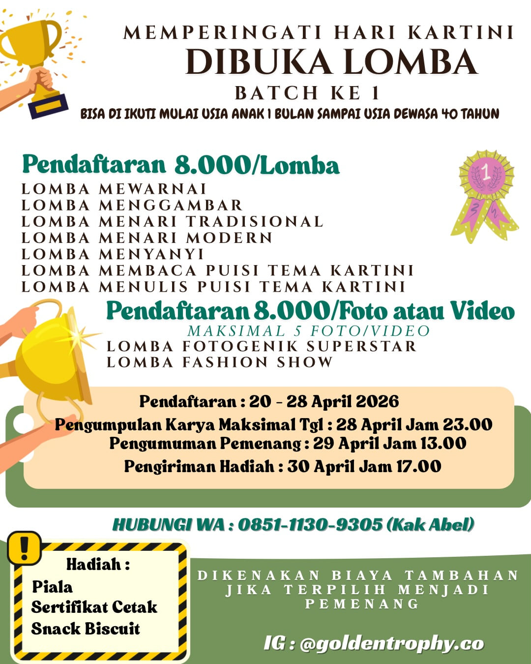 Lomba Memperingati Hari Kartini Batch Ke 1 - Poster 2
