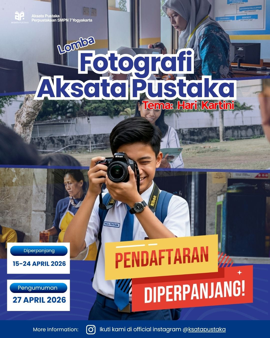Lomba Fotografi Aksata Pustaka 2026 - Poster 2