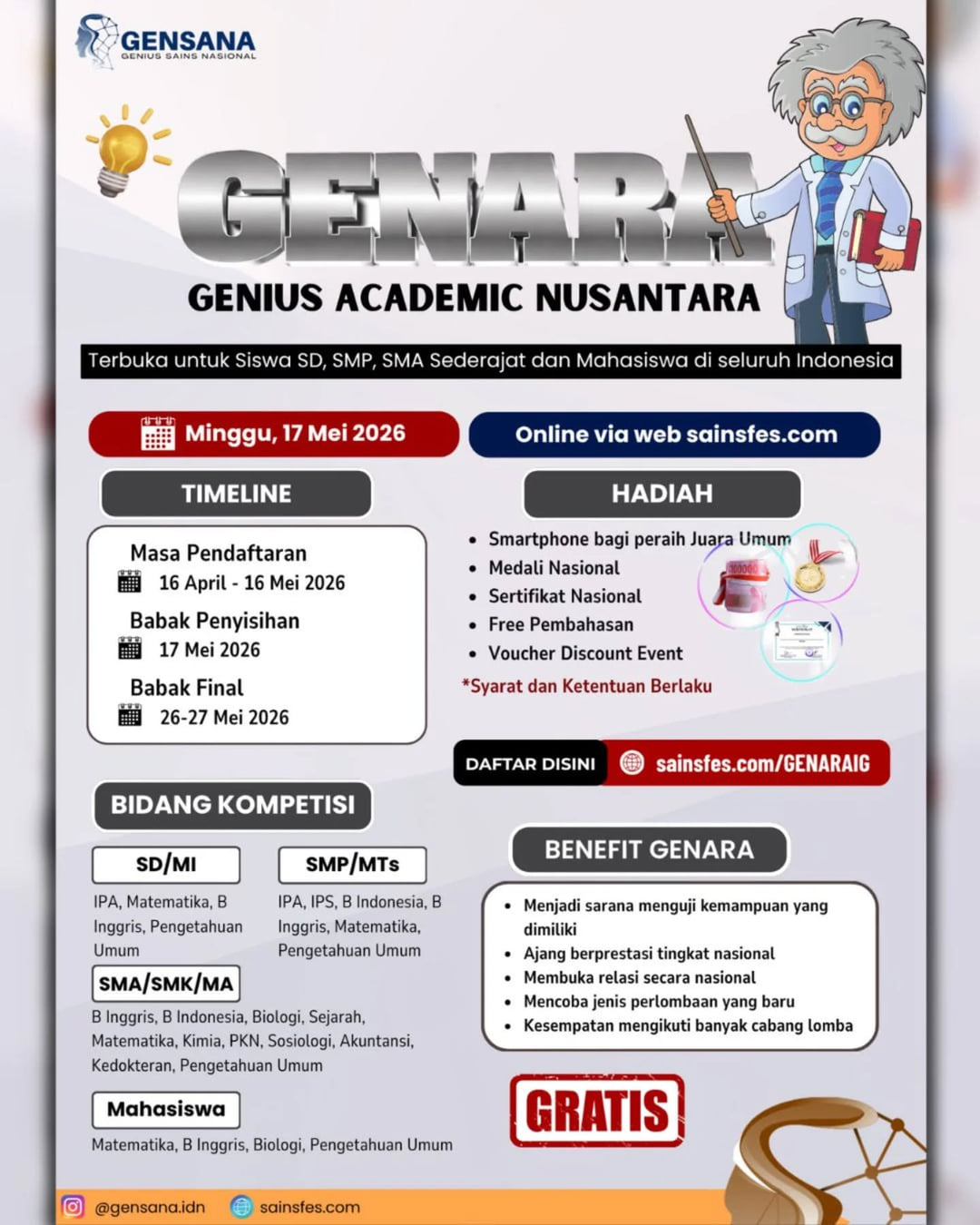 GENARA - Genius Academic Nusantara - Poster 2
