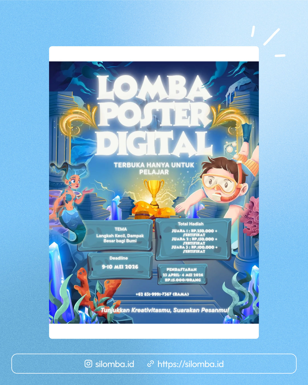 Lomba Poster Digital: Langkah Kecil, Dampak Besar bagi Bumi - Poster 1