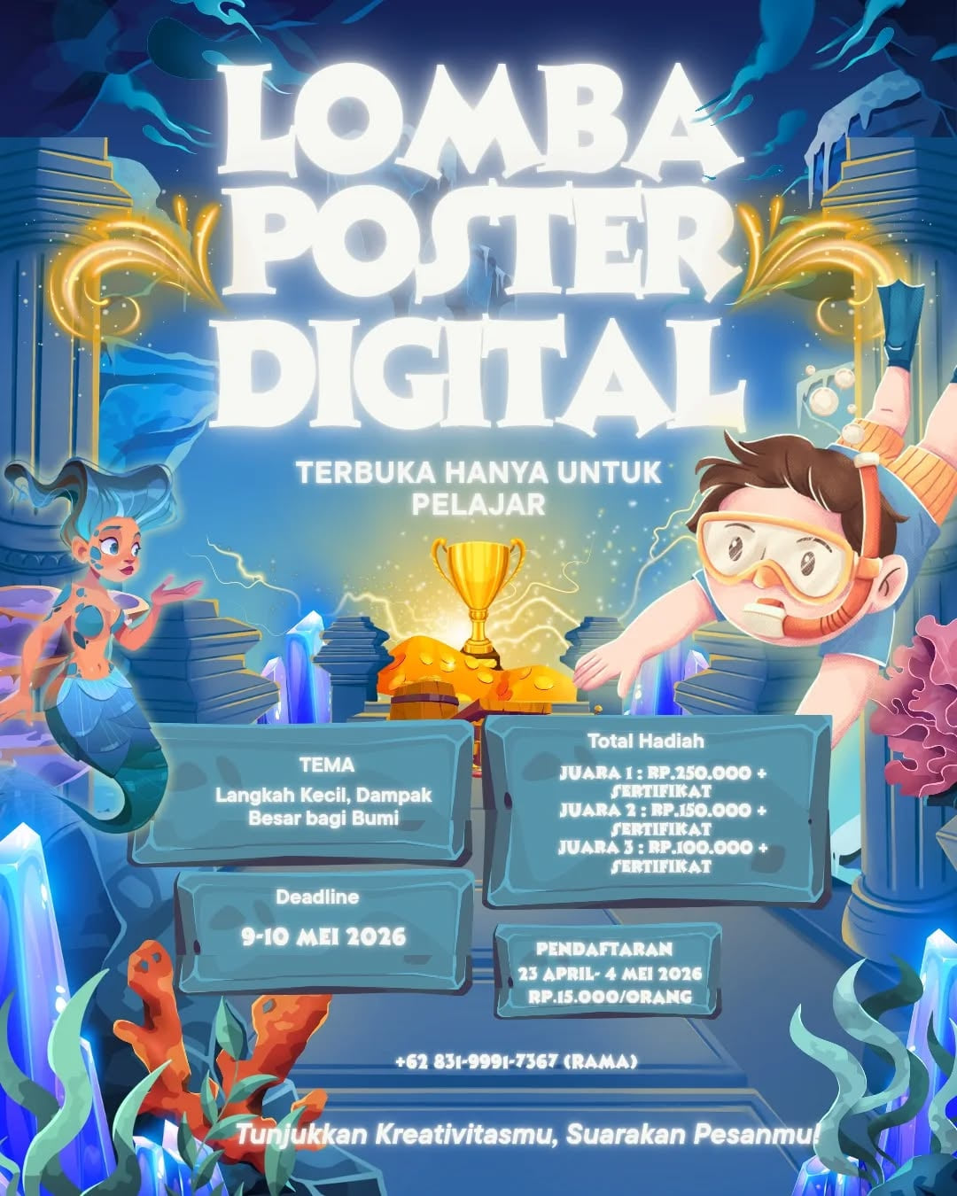 Lomba Poster Digital: Langkah Kecil, Dampak Besar bagi Bumi - Poster 2