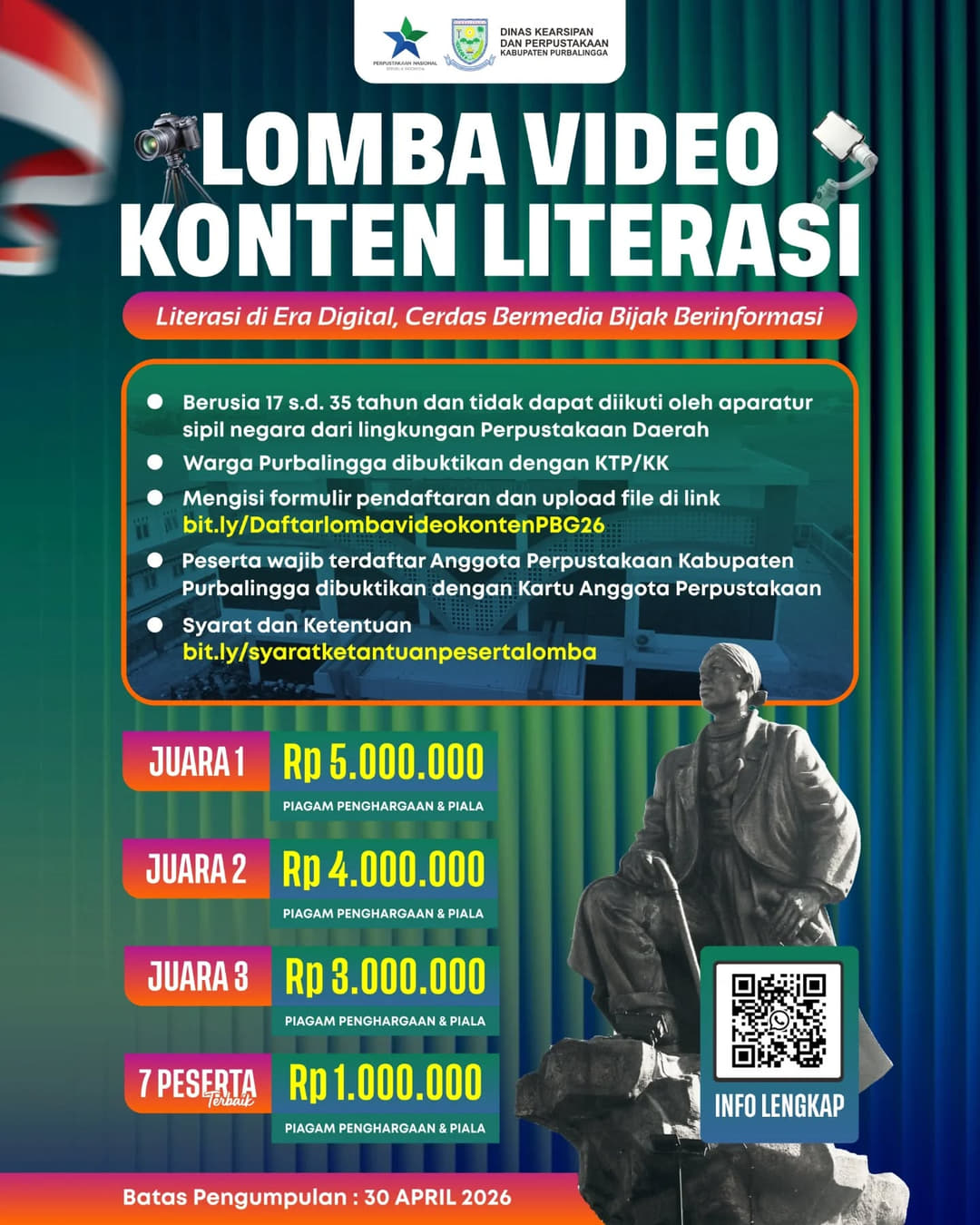 Lomba Video Konten Literasi - Poster 2