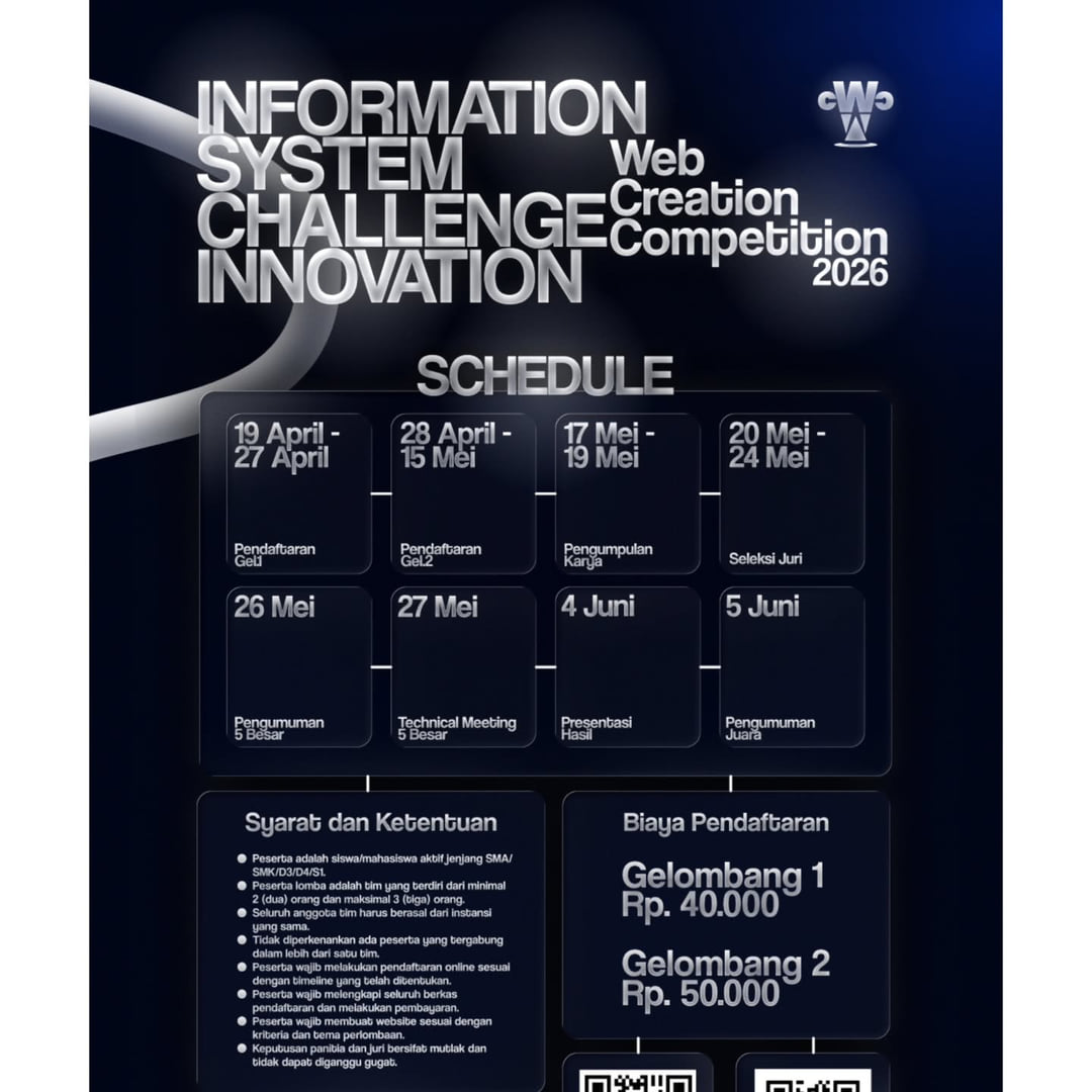 INFORMATION SYSTEM CHALLENGE INNOVATION 2026 - Web Creation Competition - Poster 2