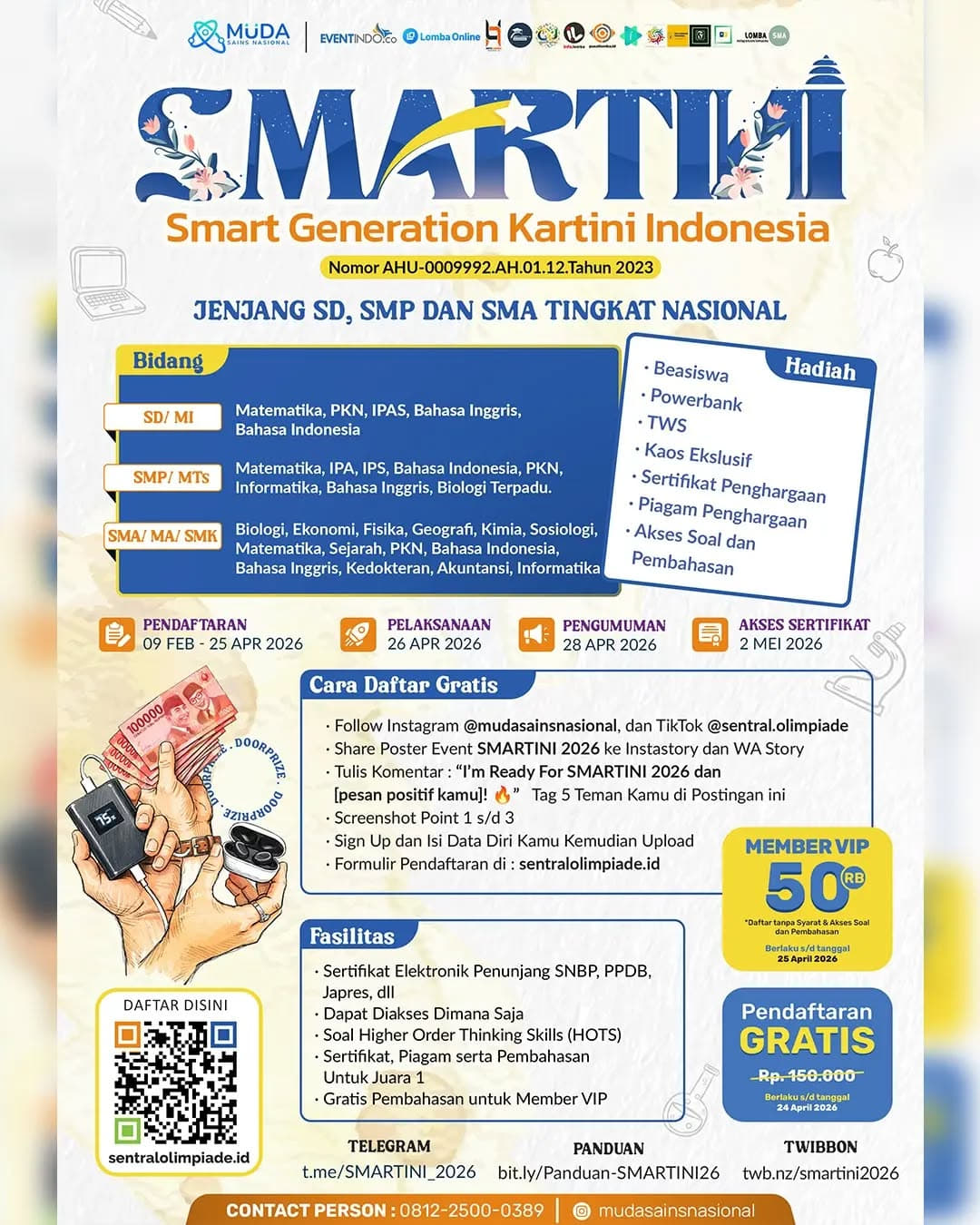 SMART GENERATION KARTINI INDONESIA (SMARTINI) 2026 - Poster 2
