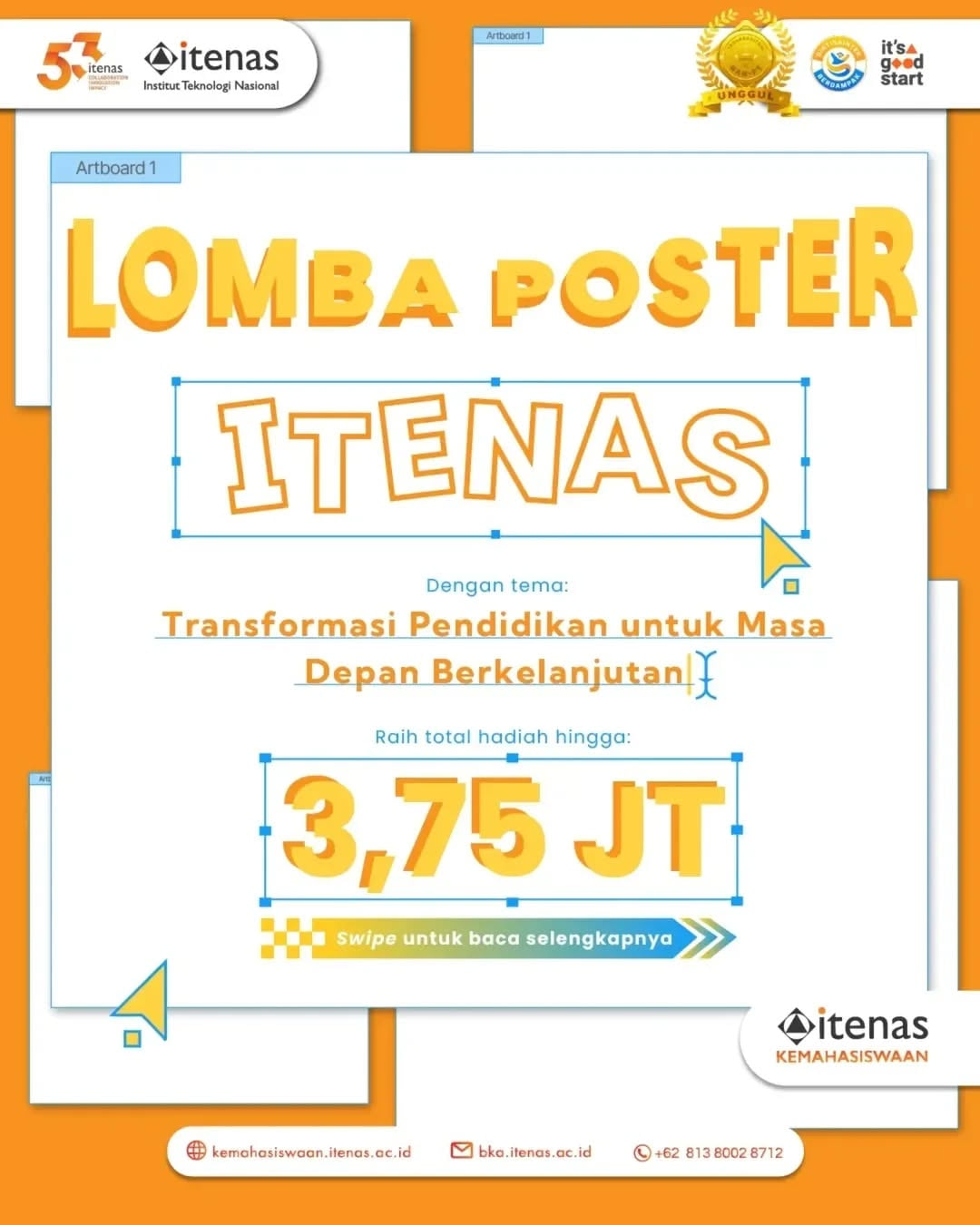Lomba Poster Hari Pendidikan Itenas - Poster 2