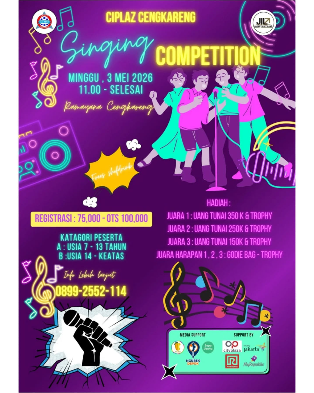 Singing Competition Ciplaz Cengkareng - Poster 2