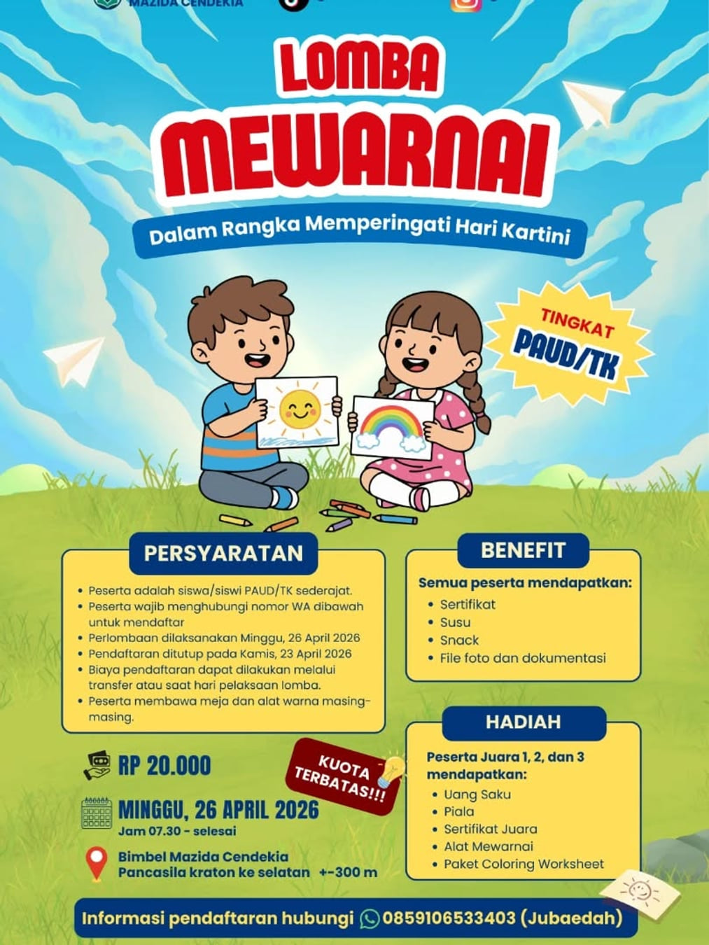 Lomba Mewarnai spesial Hari Kartini - Poster 2