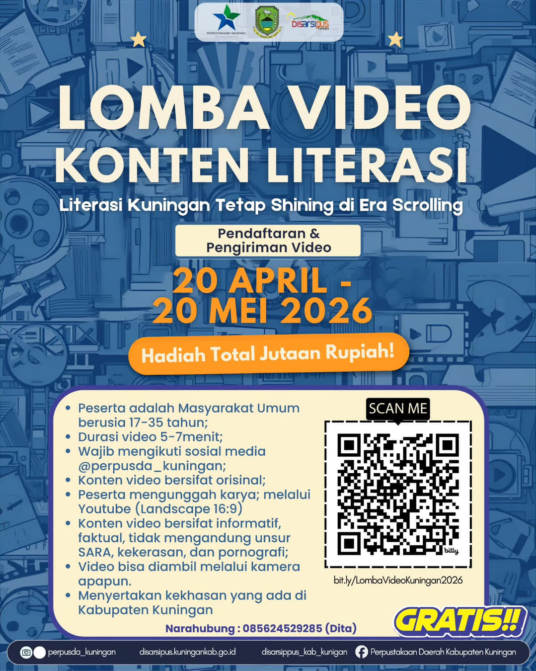 Lomba Video Konten Literasi - Poster 2