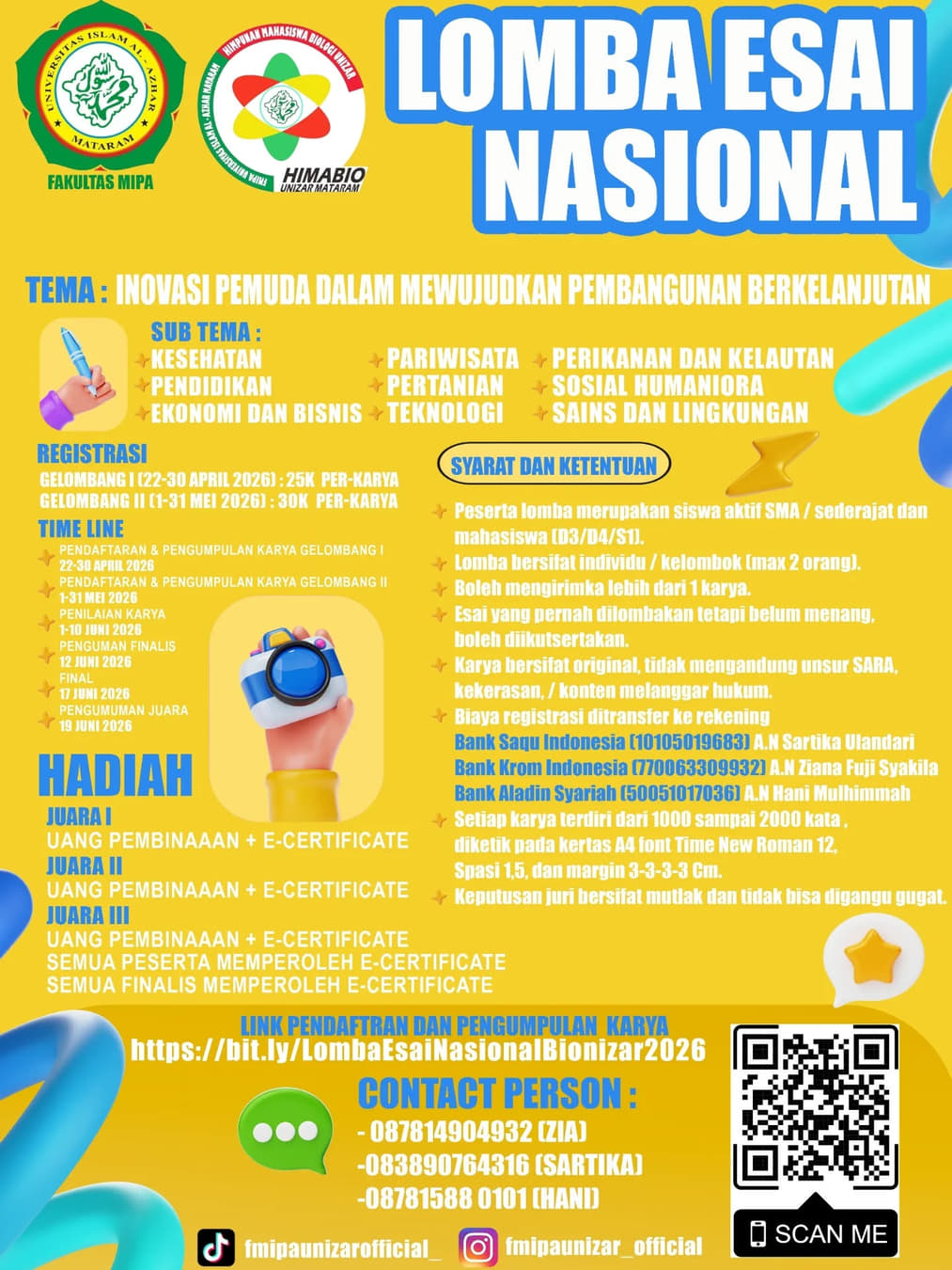 Lomba Esai Nasional 2026 - Poster 2