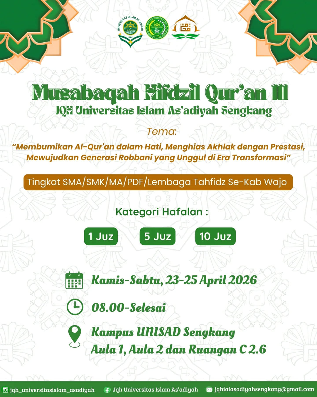 Musabaqah Hifdzil Qur'an III - Poster 2