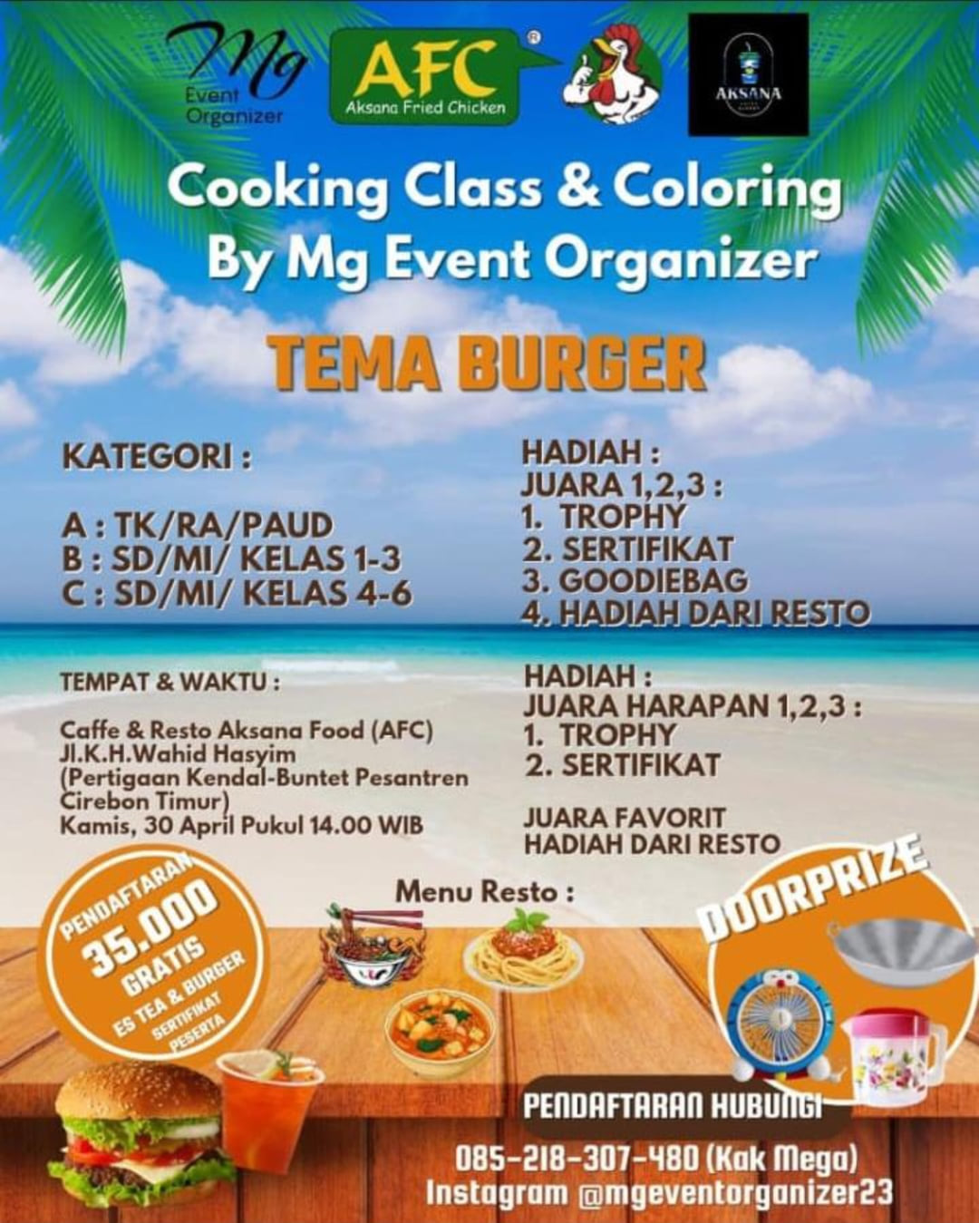 Cooking Class and Coloring by Mg Event Organizer - Poster 2