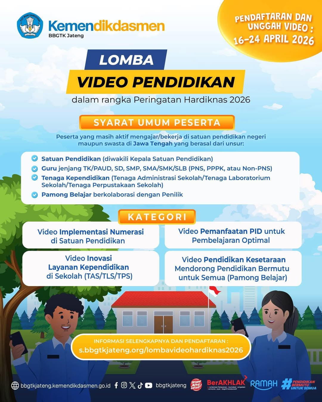 LOMBA VIDEO PENDIDIKAN 2026 - Poster 2