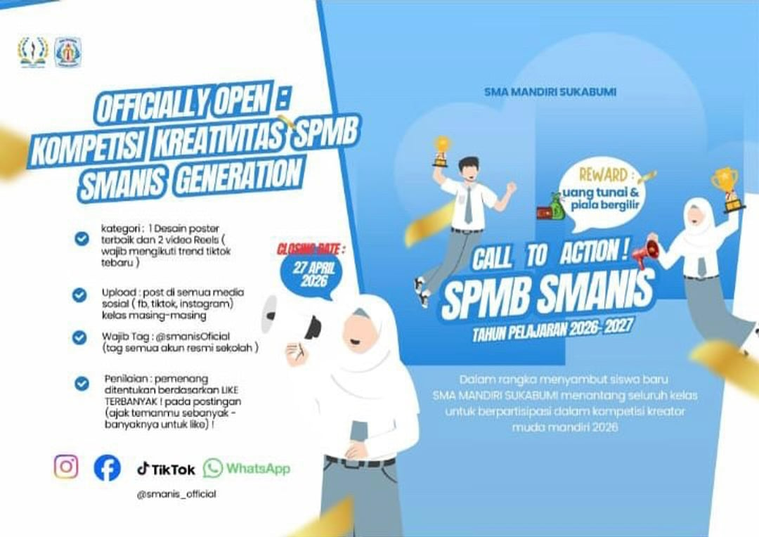 Kompetisi Kreativitas SPMB SMANIS Generation - Poster 2