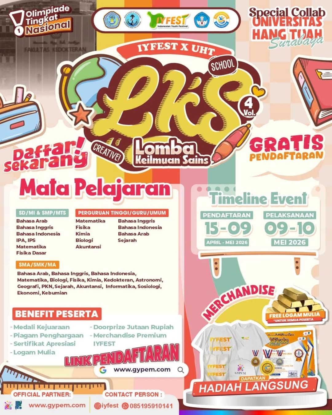 Lomba Keilmuan Sains (LKS) School Vol. 4 - IYFEST 2026 - Poster 2
