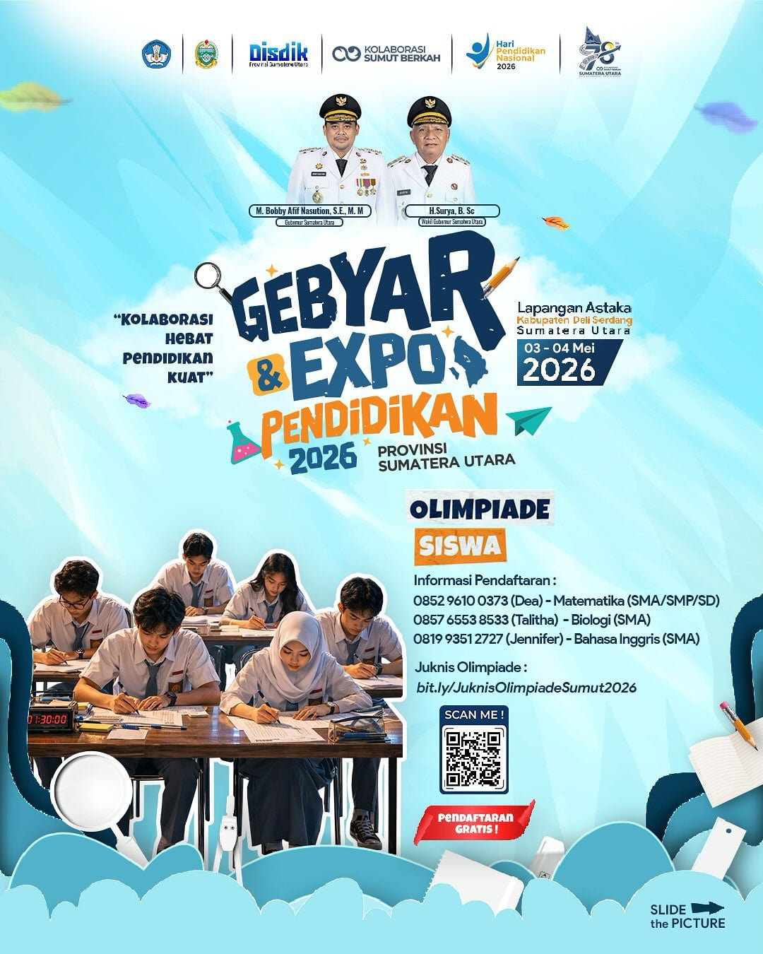 Olimpiade Gebyar Pendidikan Sumatera Utara 2026 - Poster 2