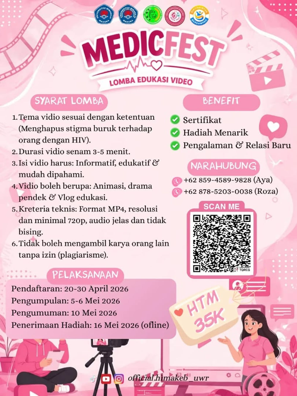 MEDICFEST Lomba Edukasi Video - Poster 2