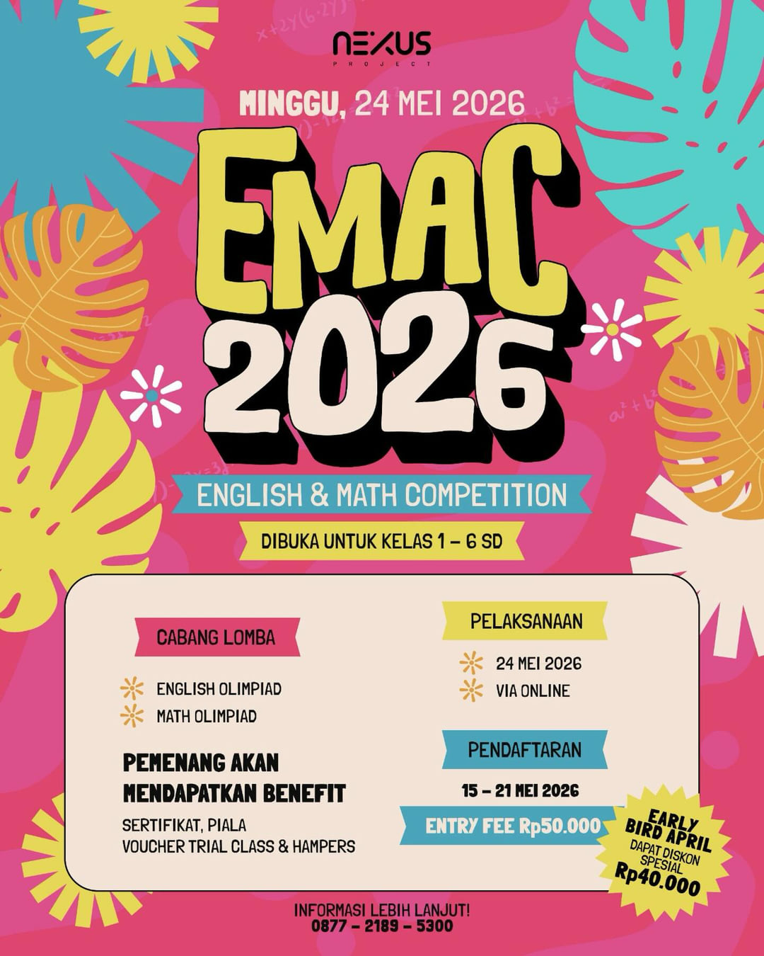 EMAC 2026 (English & Math Competition) - Poster 2
