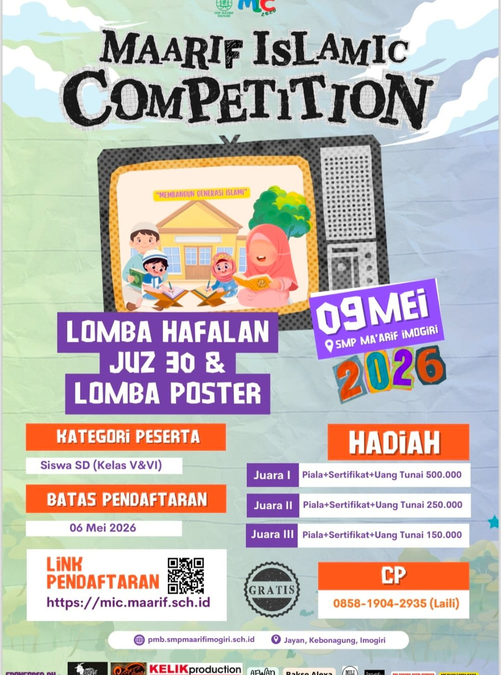 Maarif Islamic Competition - Poster 2