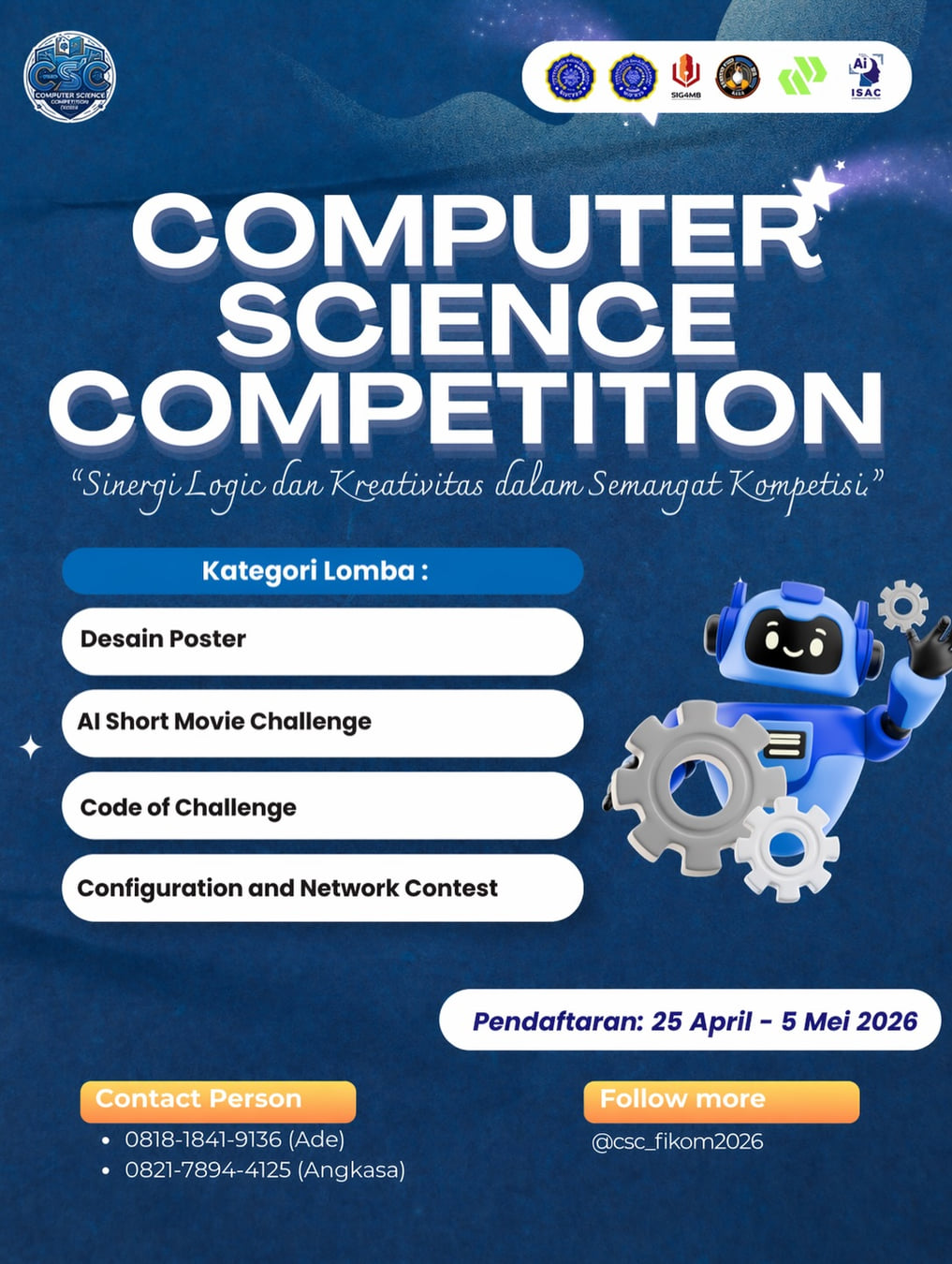 Computer Science Competition 2026 - Poster 2