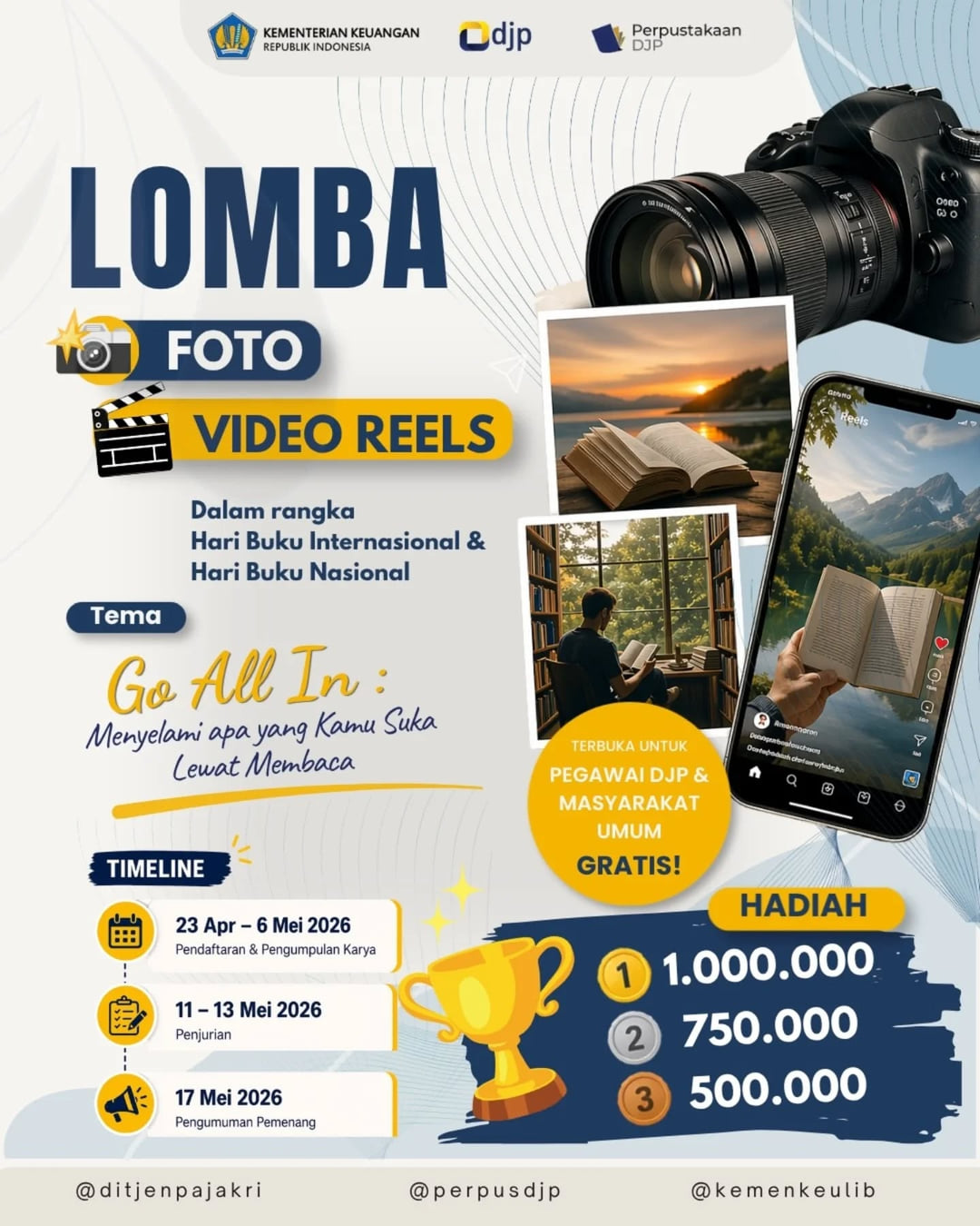 LOMBA FOTO & VIDEO HARI BUKU 2026 - Poster 2