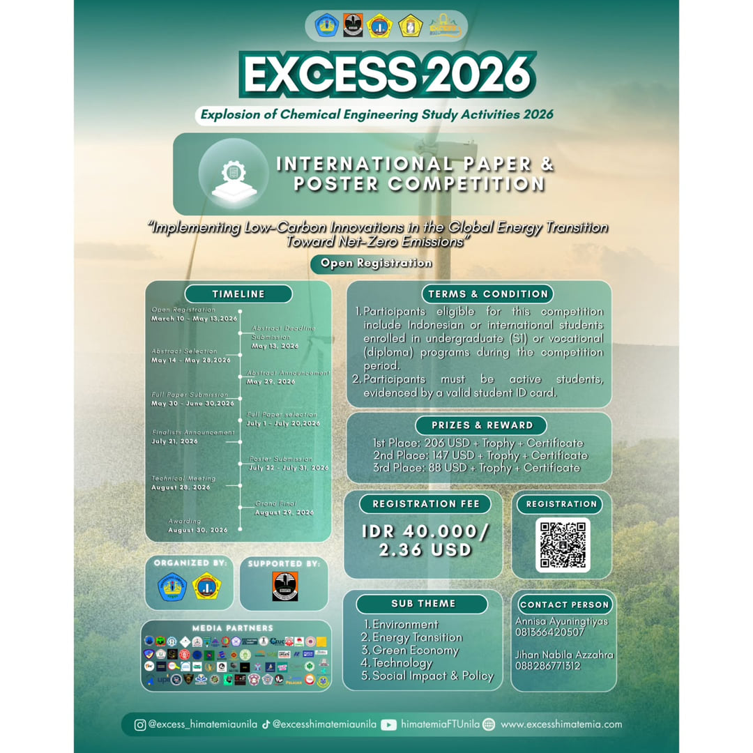 International Paper & Poster Competition EXCESS 2026 - Poster 2