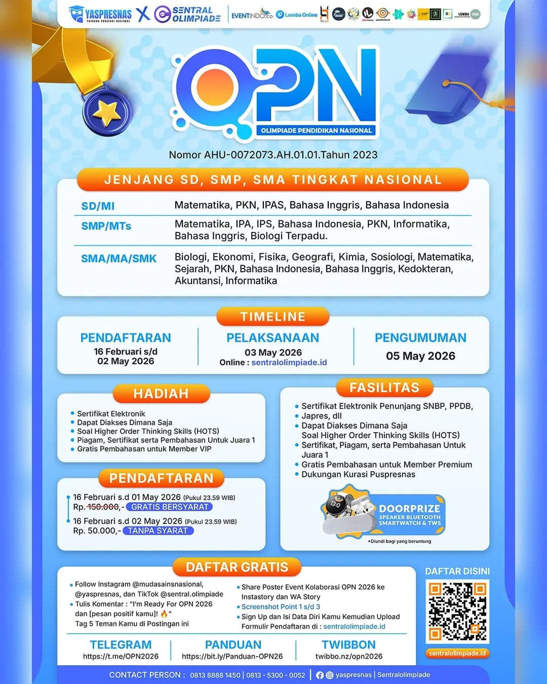 OLIMPIADE PENDIDIKAN NASIONAL (OPN) 2026 - Poster 2